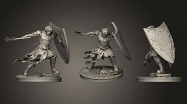 Military figurines Cleric 3d model